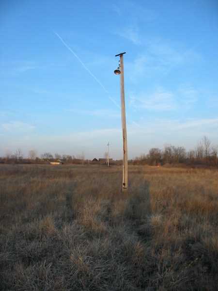 Motor City Dragway - Speaker Tower Photo From Water Winter Wonderland